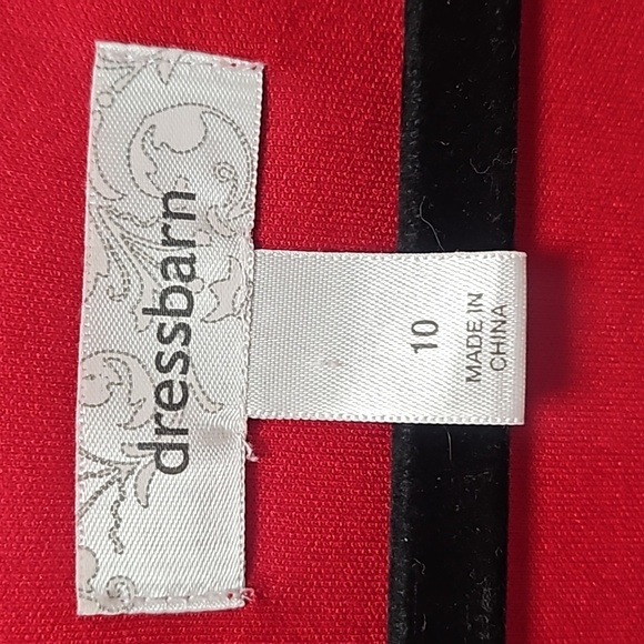 ✨️Gorgeous Dress Barn Red Hot Dress Size 10 - Picture 6 of 14